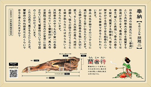 2017年東大寺に奉納した算額(問題二)