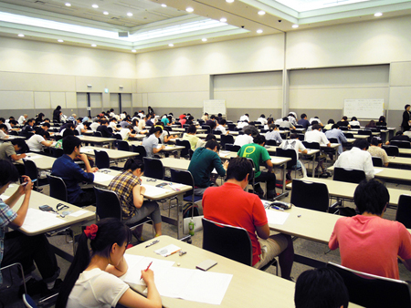 実用数学技能検定(個人受検)の様子