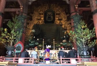 奈良・東大寺で「算額」奉納式を荘重に挙行