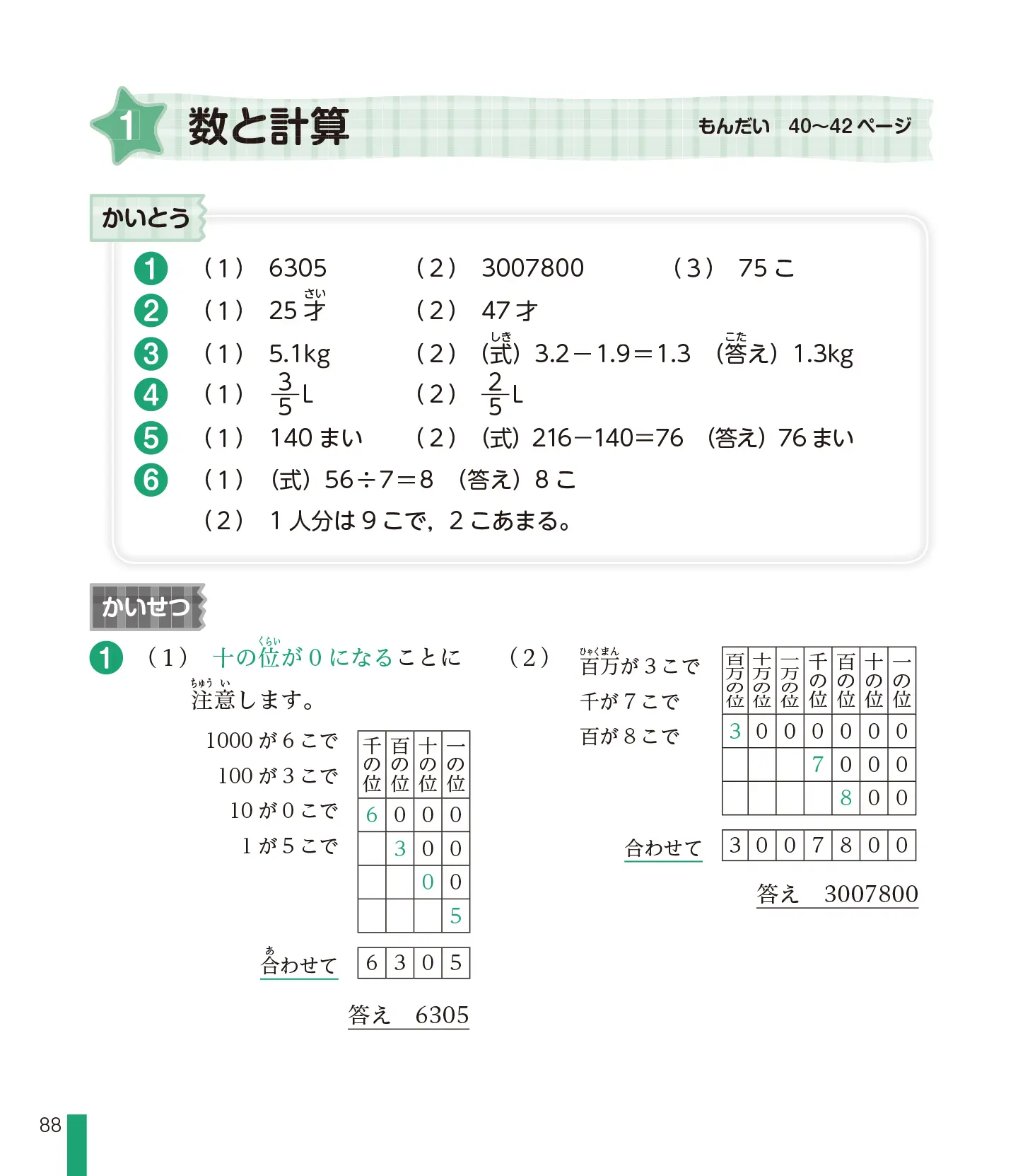 実用数学技能検定 文章題入門帳 算数検定 9級 サンプル