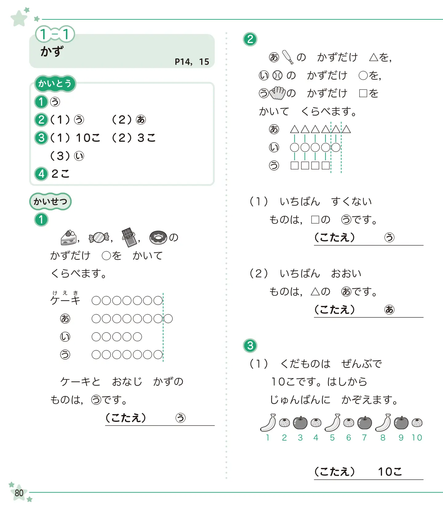 親子ではじめよう 算数検定 11級 サンプル