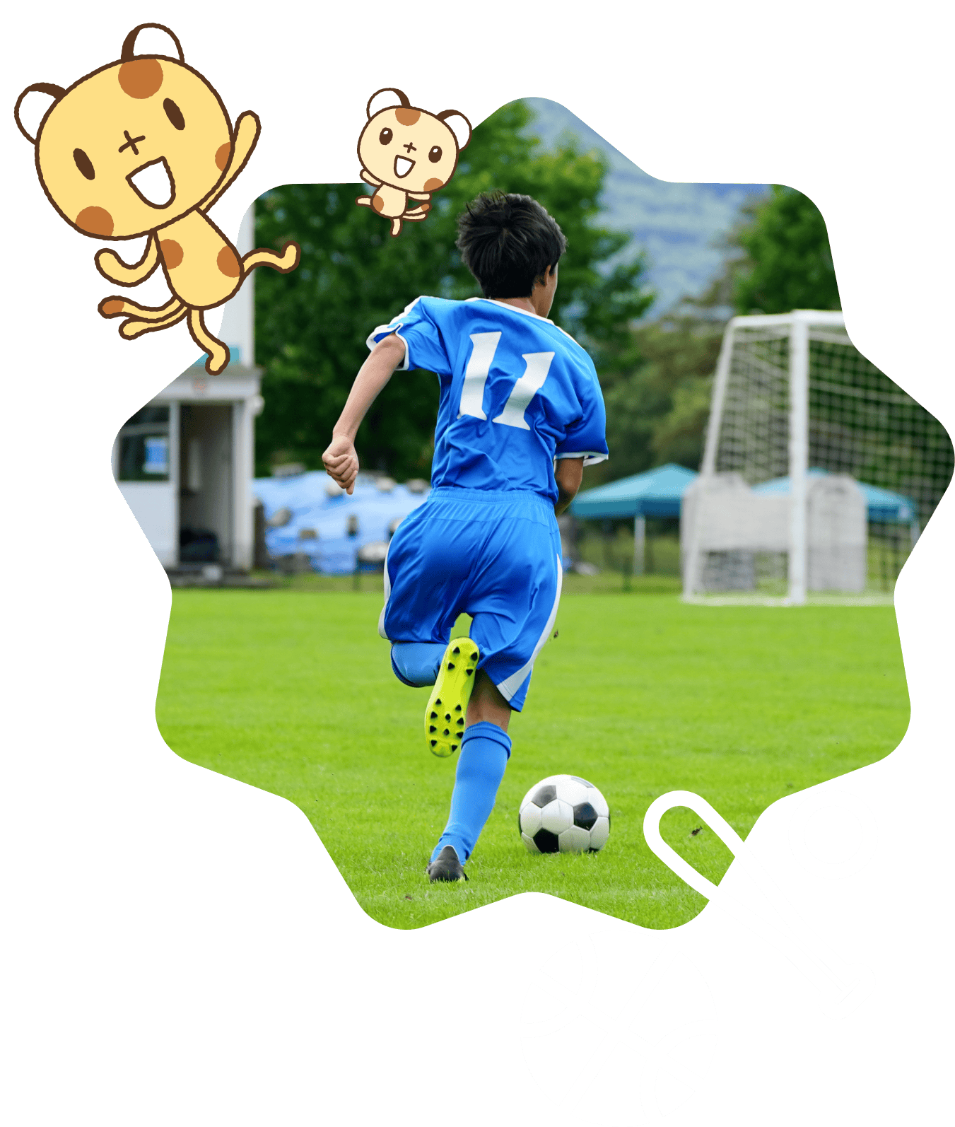 スポーツと算数イラスト