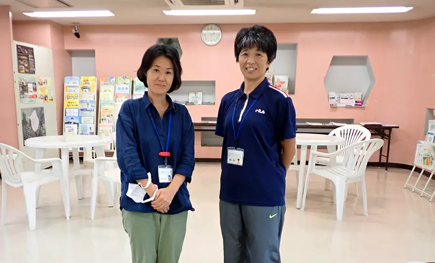 SC推進員の倉田清子さん（左）と藤橋初美さん（右）